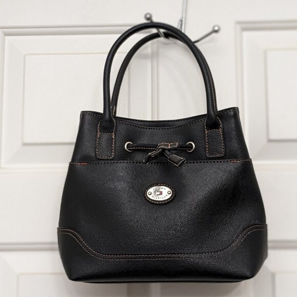 TOMMY HILFIGER Women's Handbag Shoulder Bag Small Satchel Black